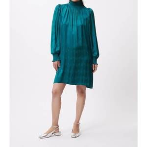 slim fit dress slacks FRNCH Earthy Green Floral Hilda Woven Dress main image 0